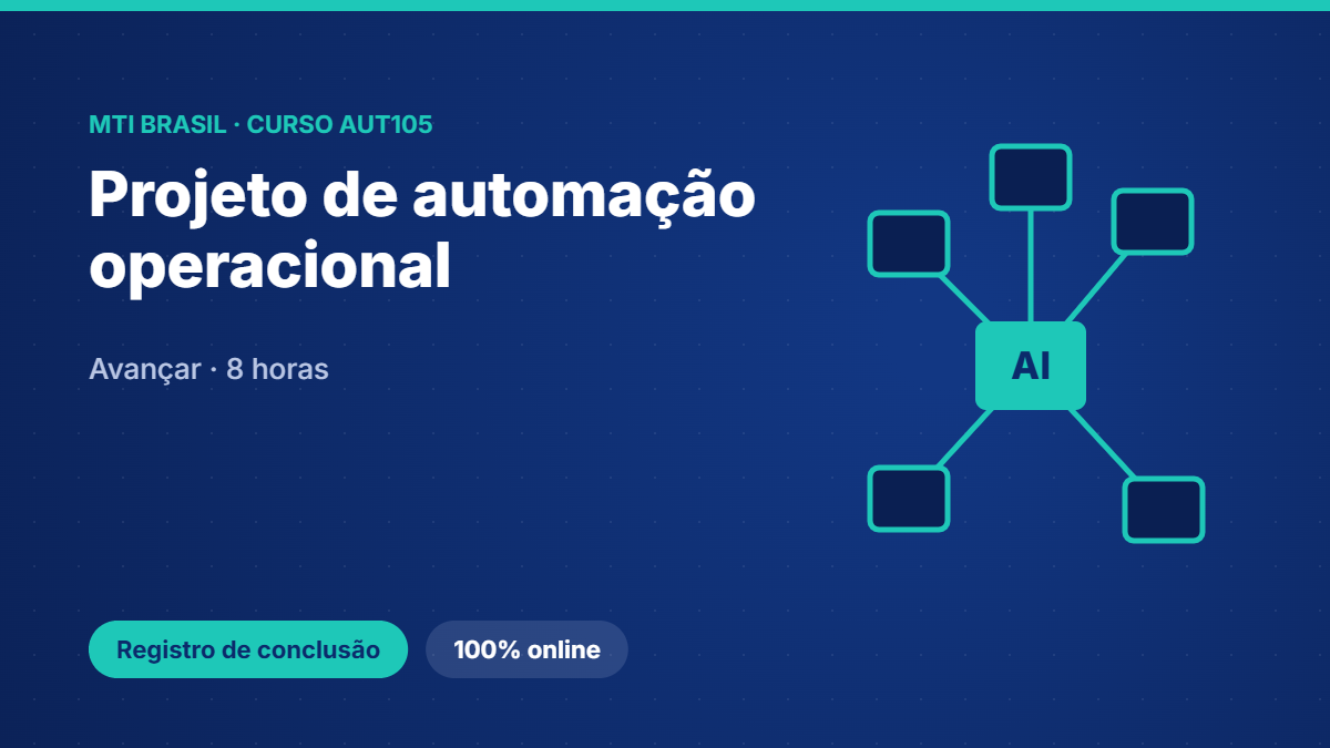 AUT105 · Projeto de automação operacional