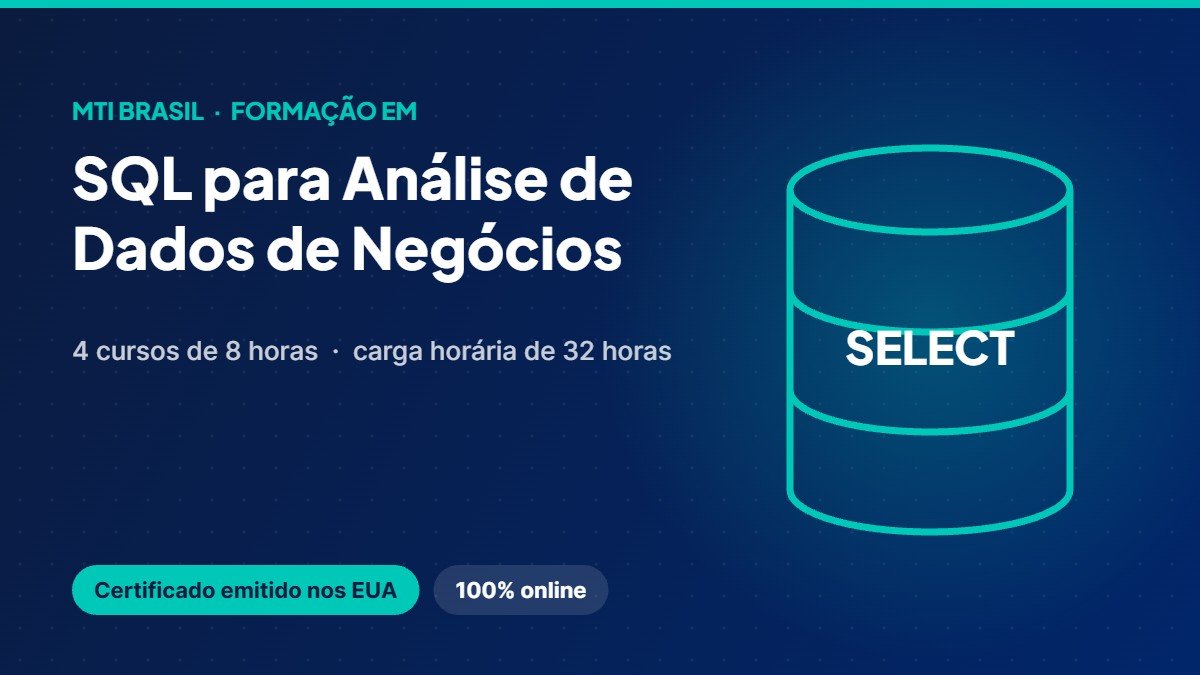 Formação em SQL para Análise de Dados de Negócios